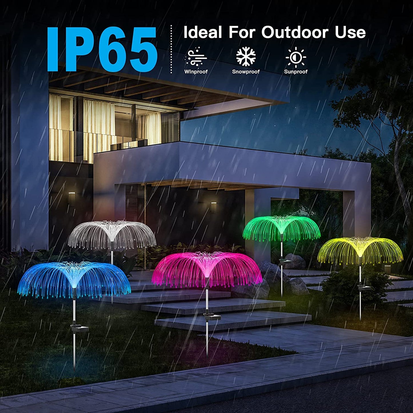 Solar garden lights, outdoors lights, jellyfish lights, luminous, charging, Christmas lamp and garden decorative lights