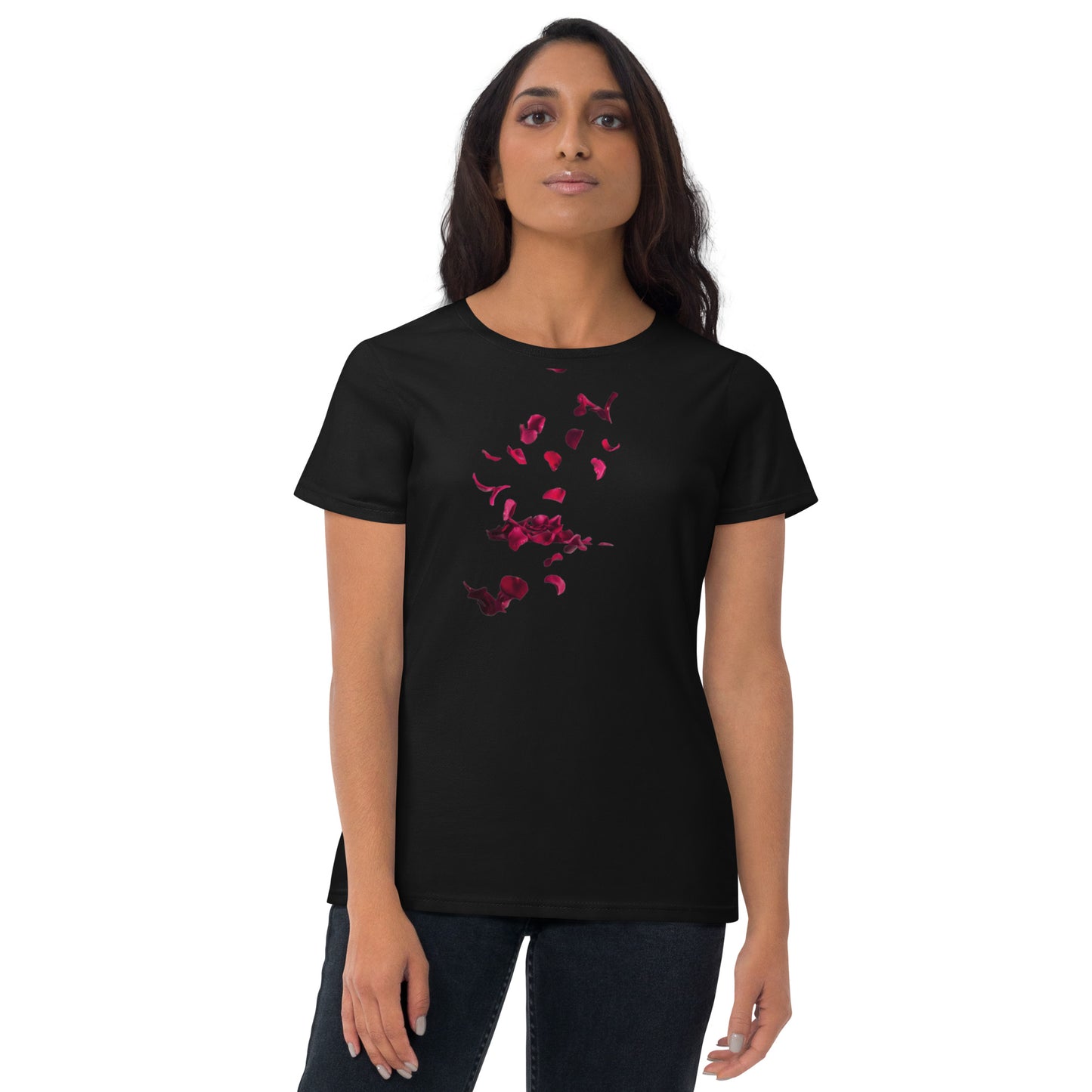 Exquisite Flower-Printed Short Sleeve T-Shirt for Women | Pure Cotton and Blended Varieties