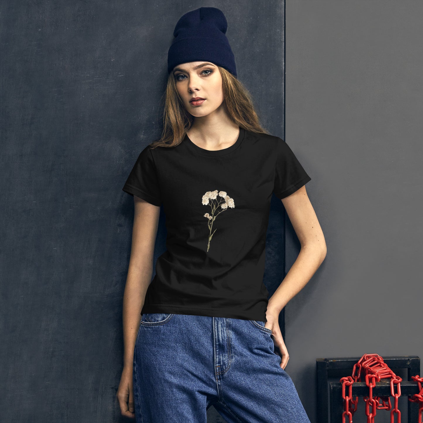 Elegant Floral Short Sleeve T-Shirt for Women | Premium Cotton and Cotton-Polyester Blend