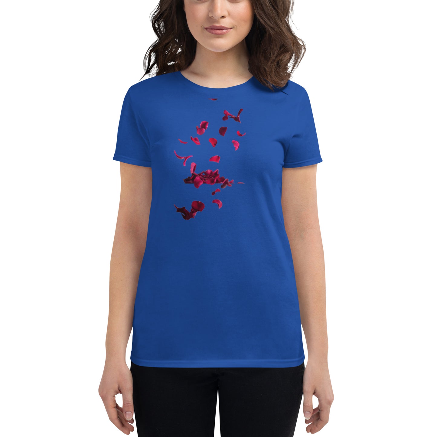 Exquisite Flower-Printed Short Sleeve T-Shirt for Women | Pure Cotton and Blended Varieties