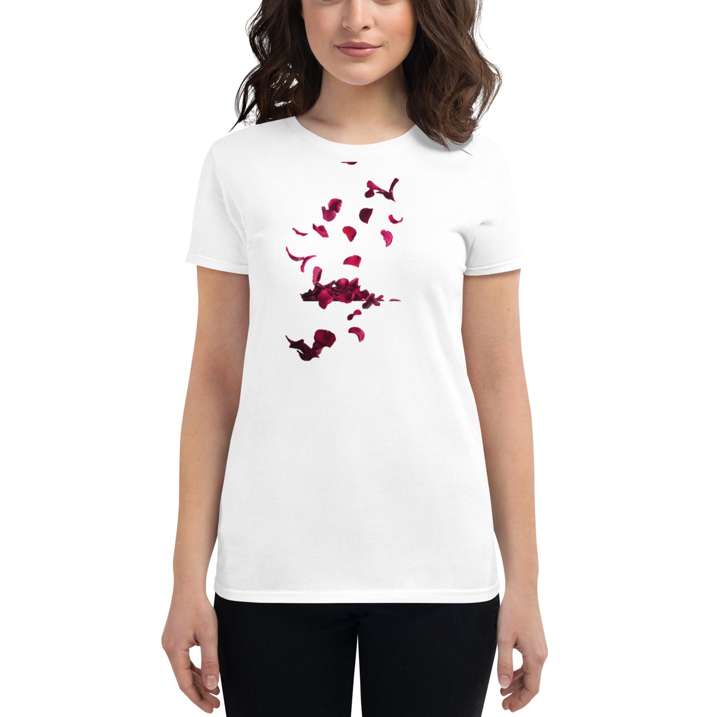 Exquisite Flower-Printed Short Sleeve T-Shirt for Women | Pure Cotton and Blended Varieties