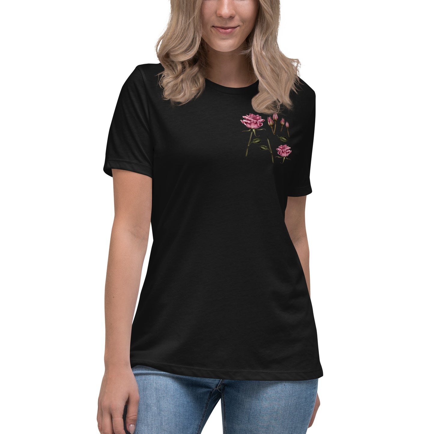 Women's Soft & Stylish Flower Print T-Shirt - Versatile & Comfortable