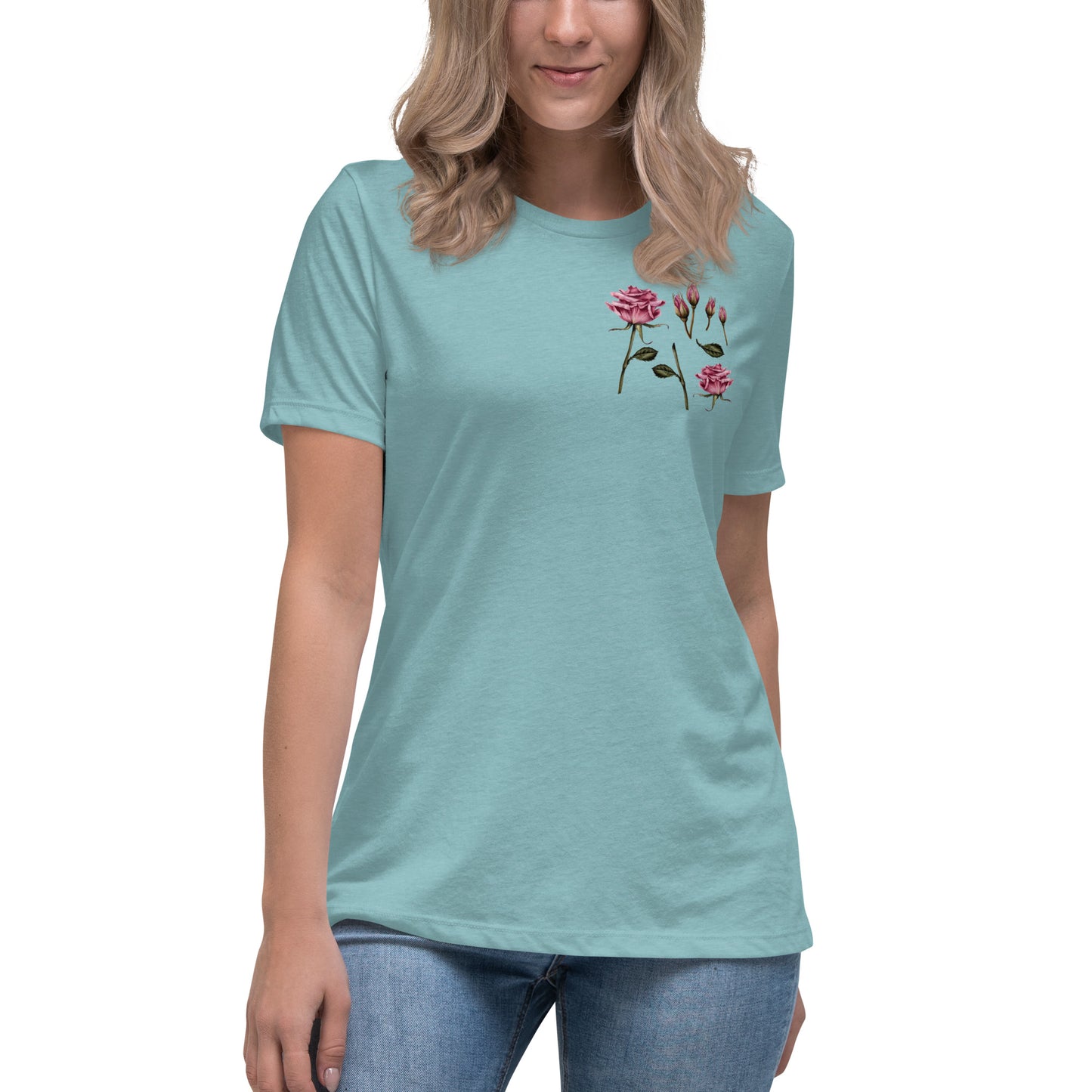 Women's Soft & Stylish Flower Print T-Shirt - Versatile & Comfortable