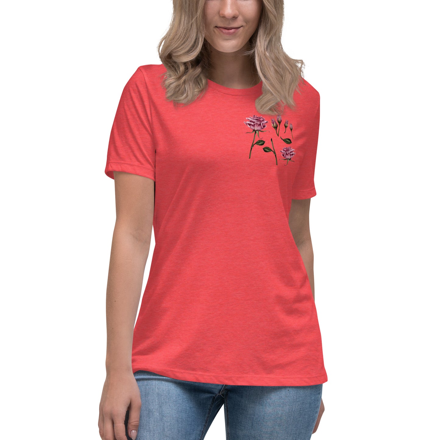 Women's Soft & Stylish Flower Print T-Shirt - Versatile & Comfortable