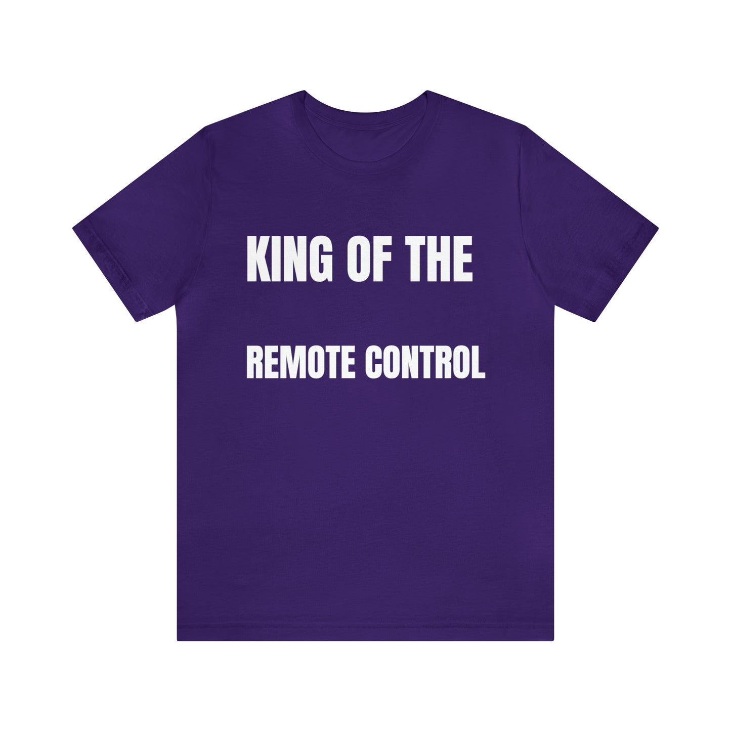 Unisex Jersey Tee: Short Sleeve, King of the Remote Control Design