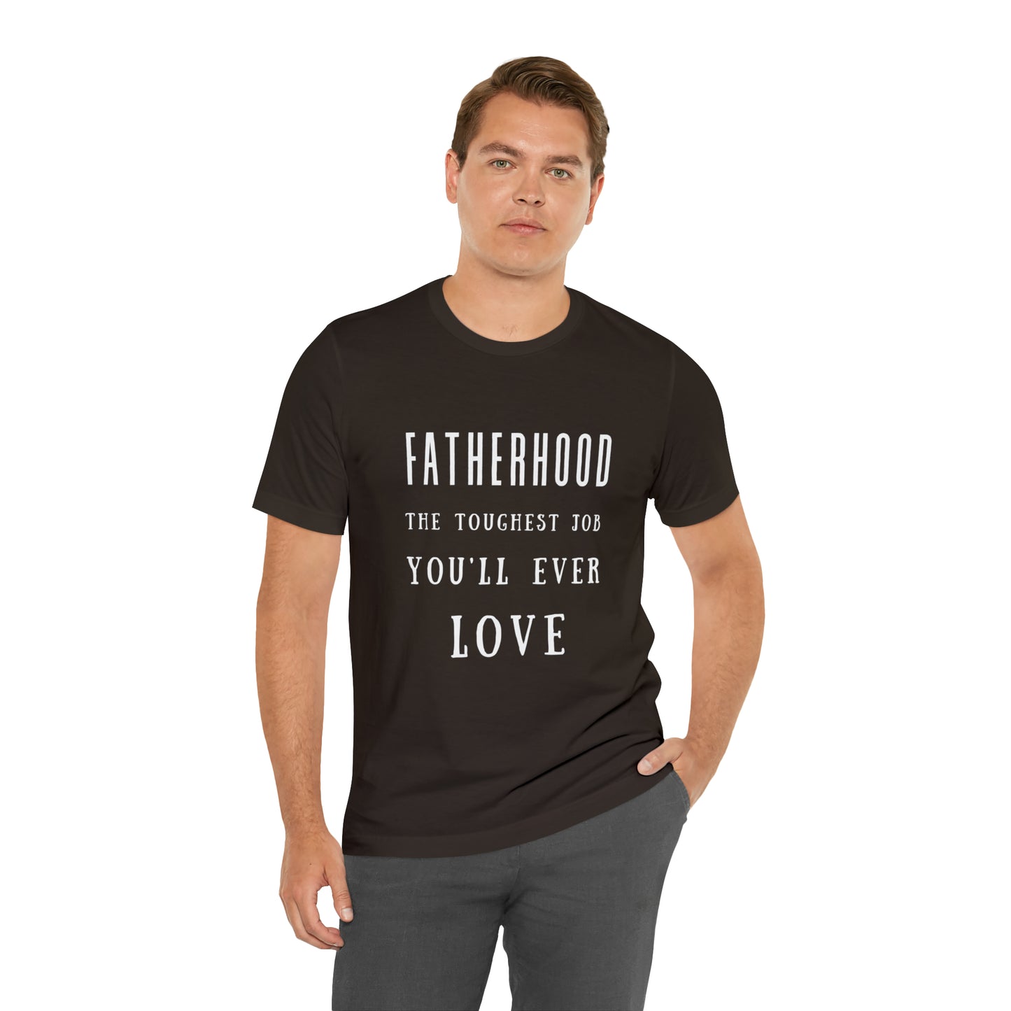 Experience Comfort: Unisex Jersey Short Sleeve Tee - Embrace Fatherhood With Style