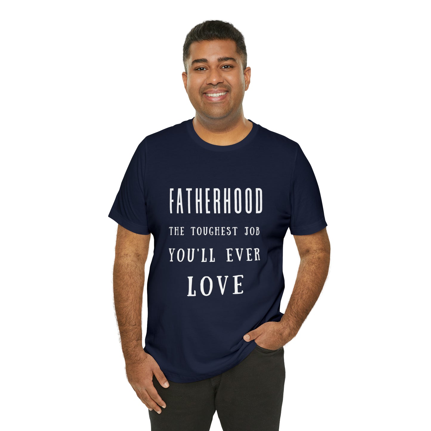 Experience Comfort: Unisex Jersey Short Sleeve Tee - Embrace Fatherhood With Style
