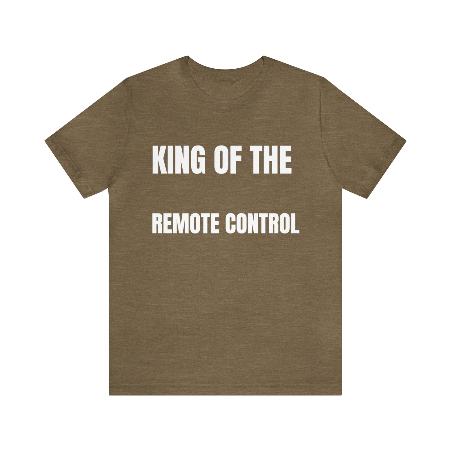 Unisex Jersey Tee: Short Sleeve, King of the Remote Control Design