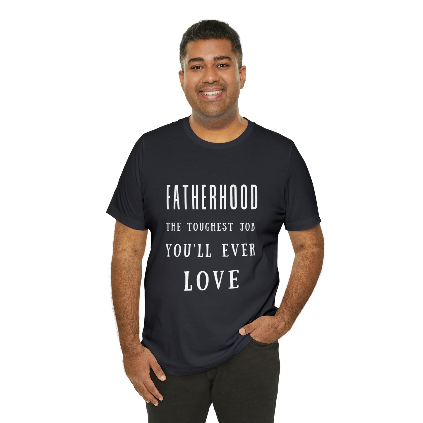 Experience Comfort: Unisex Jersey Short Sleeve Tee - Embrace Fatherhood With Style