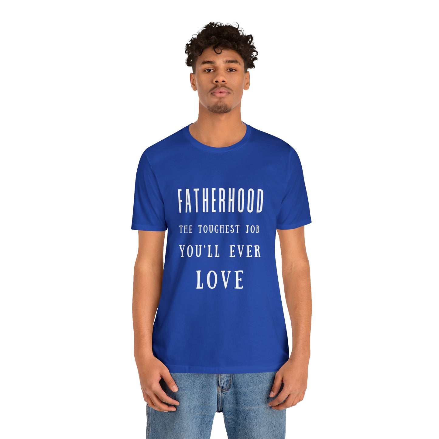 Experience Comfort: Unisex Jersey Short Sleeve Tee - Embrace Fatherhood With Style