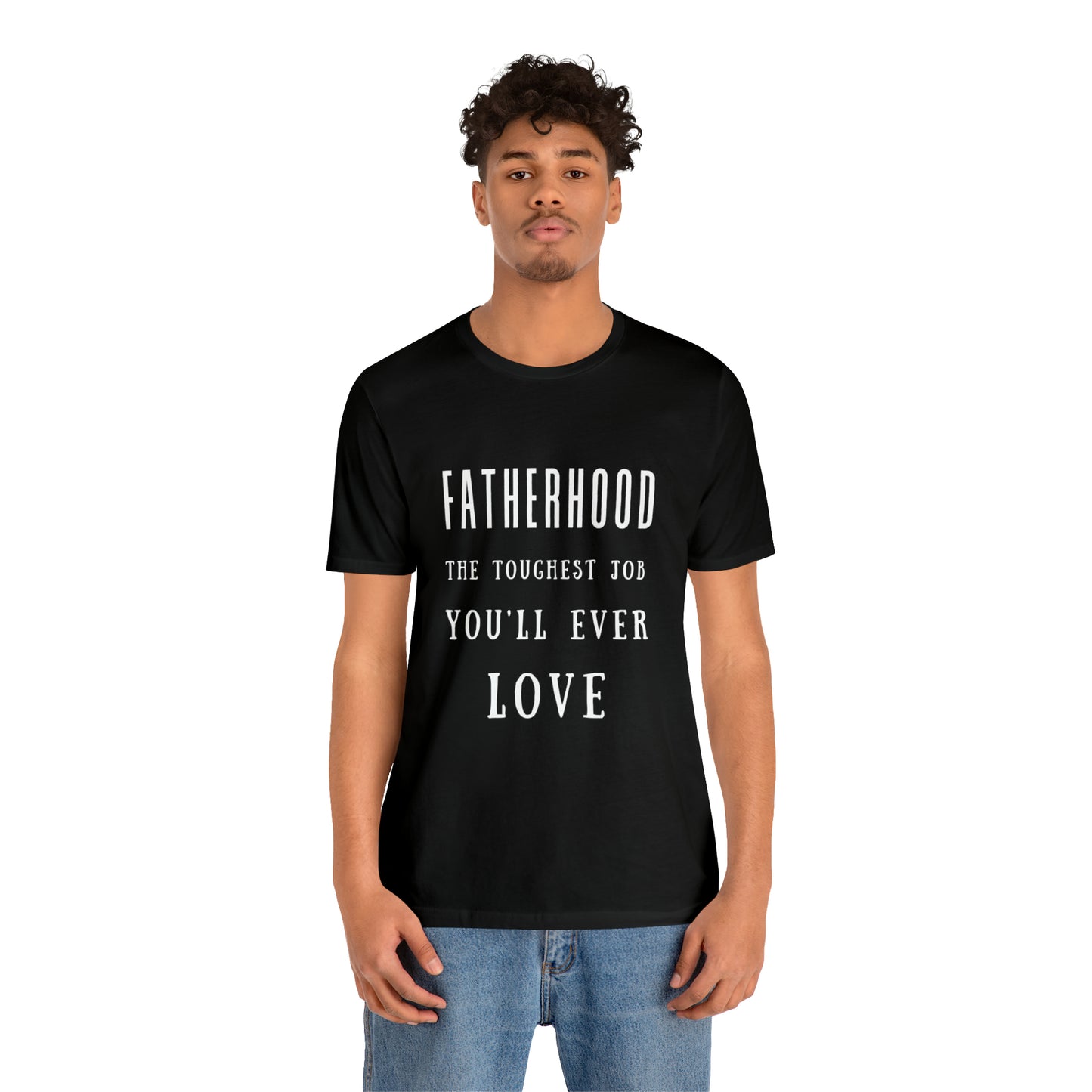 Experience Comfort: Unisex Jersey Short Sleeve Tee - Embrace Fatherhood With Style
