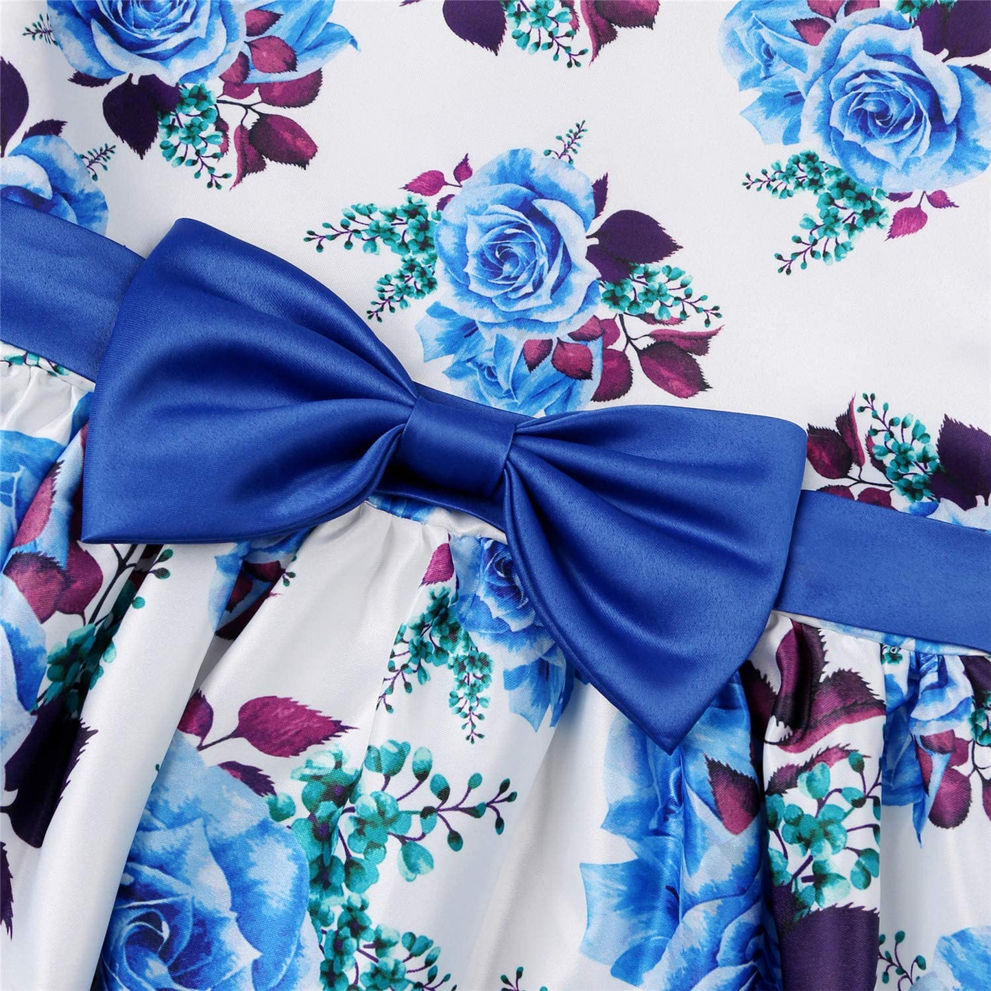 Girls Floral Print Pageant Dress, 2-9 Years