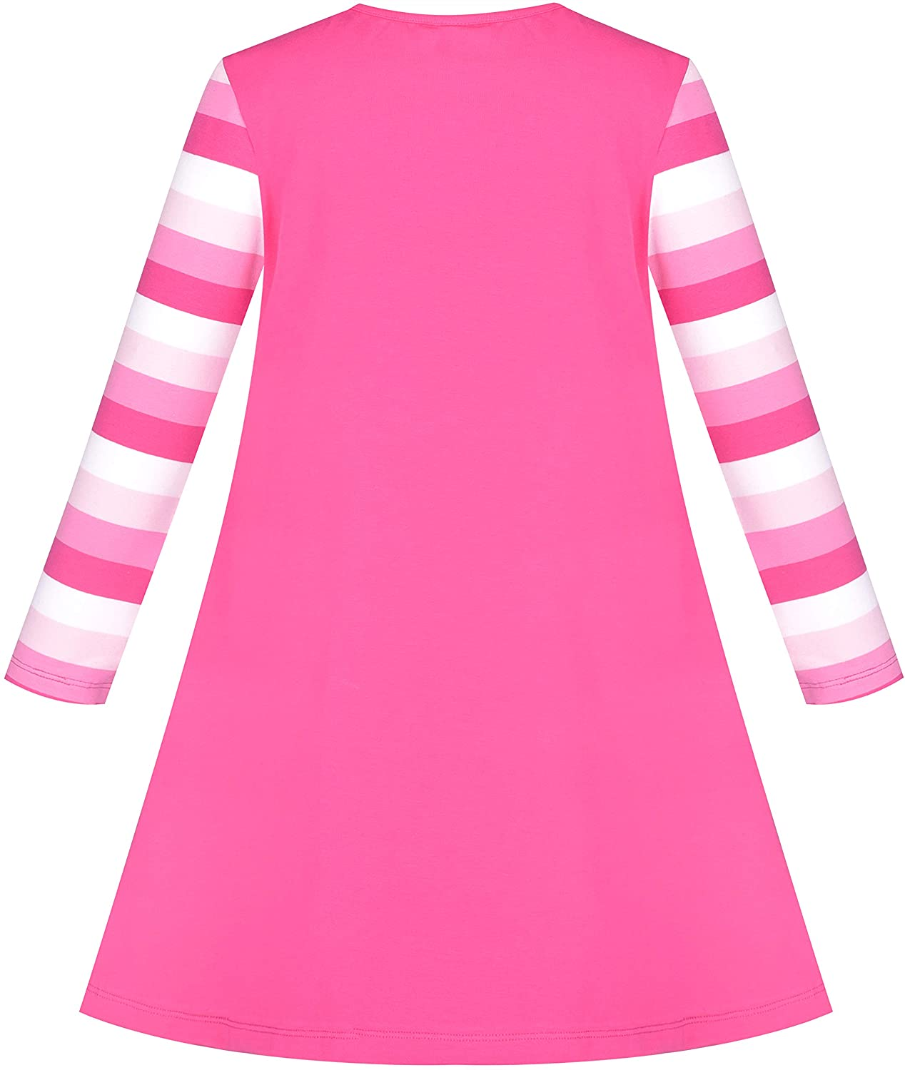 GIRLS LONG SLEEVE COTTON DRESS
