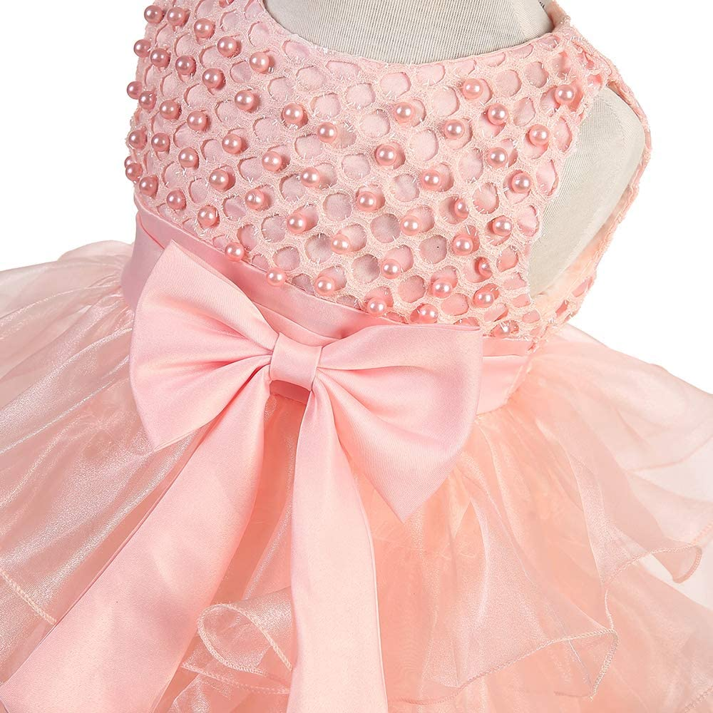 Baby Girl Dresses Ruffle Lace Pageant Party Wedding Flower Girl Dress
