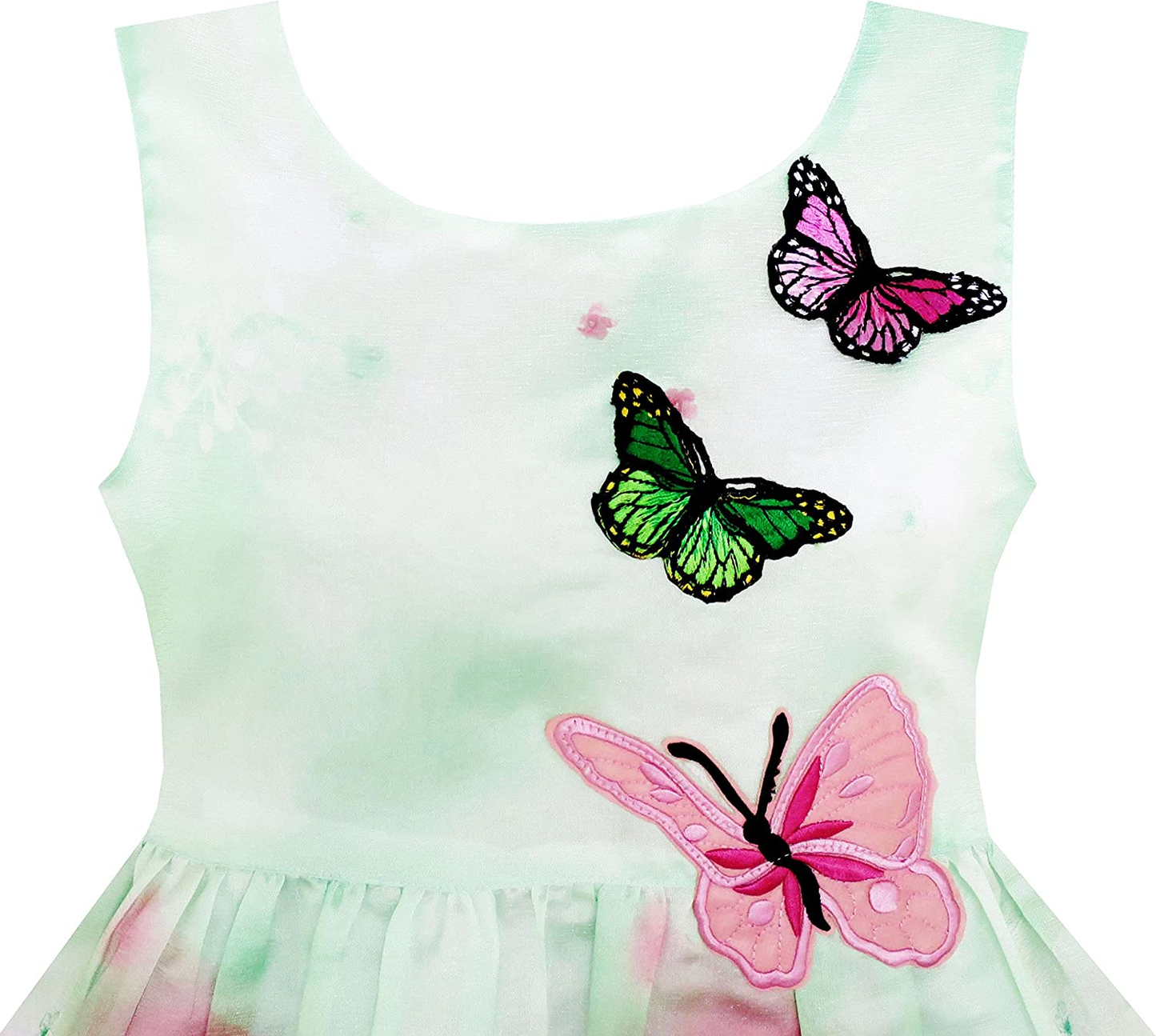 Adorable Rose Flower Printed Dress for Girls - Perfect for Casual Wear