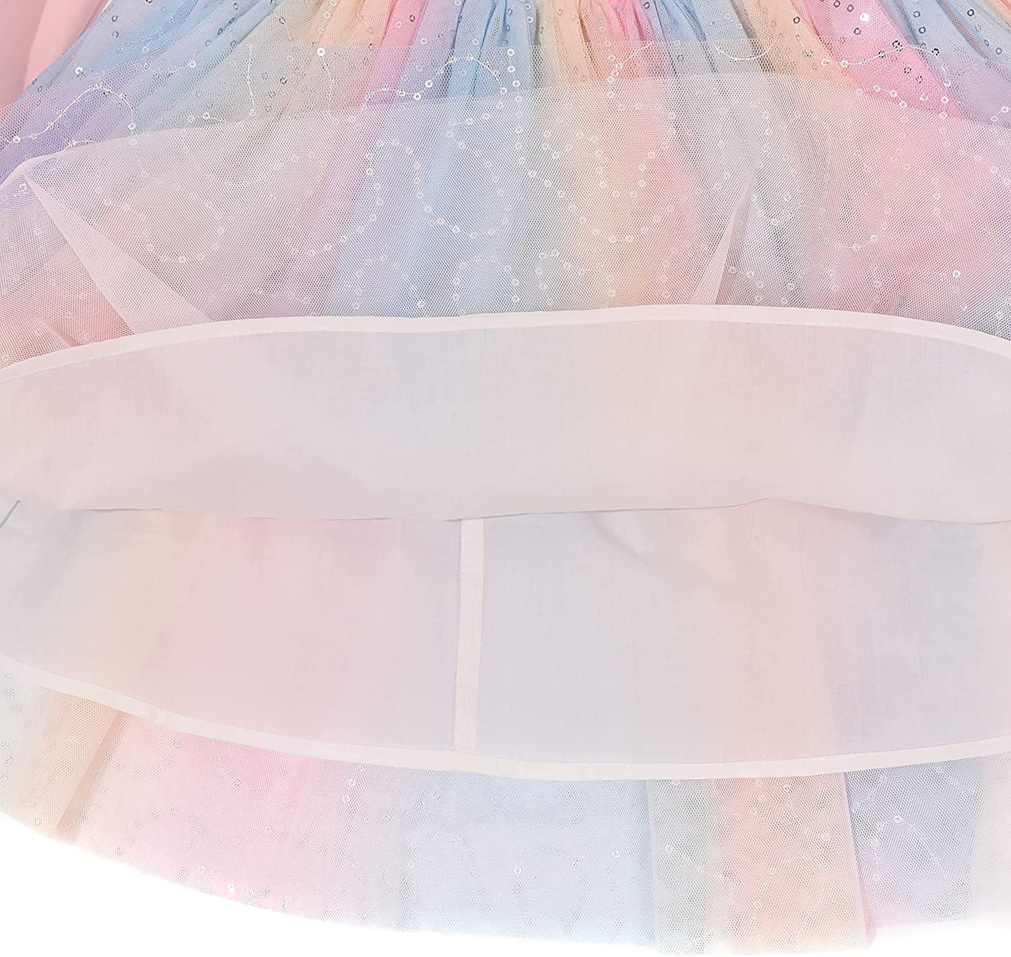 Girls Dress Long Sleeve Christmas Owl Sparkling Sequin Tulle