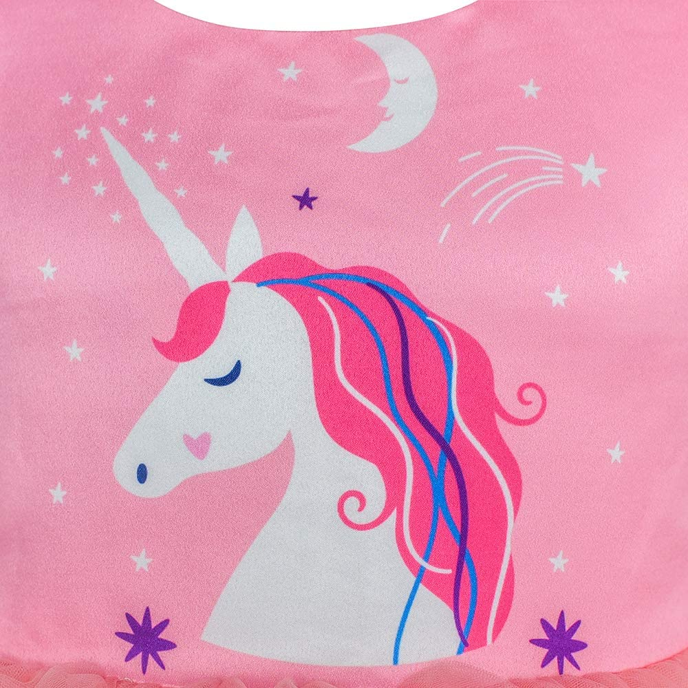 Birthday Princess Ruffle Dress with Balloon Print