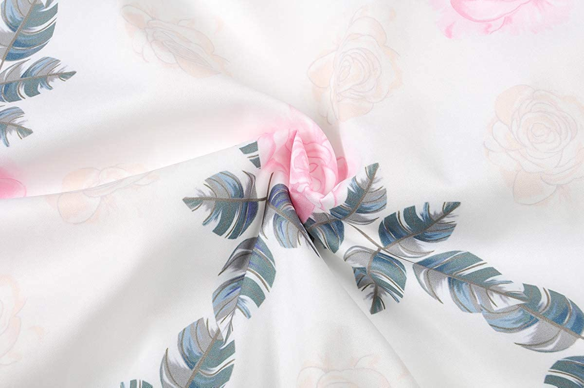 Girls Classy Vintage Floral Swing Kids Party Dresses