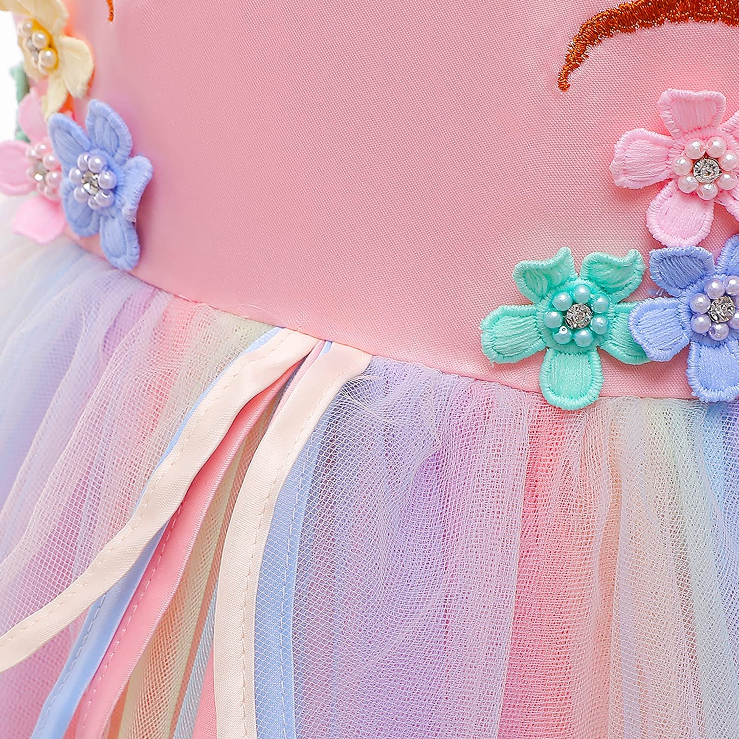 "Princess Unicorn Dress for Little Girls - Ideal for Birthday Parties, Halloween, and Dress-up Occasions"