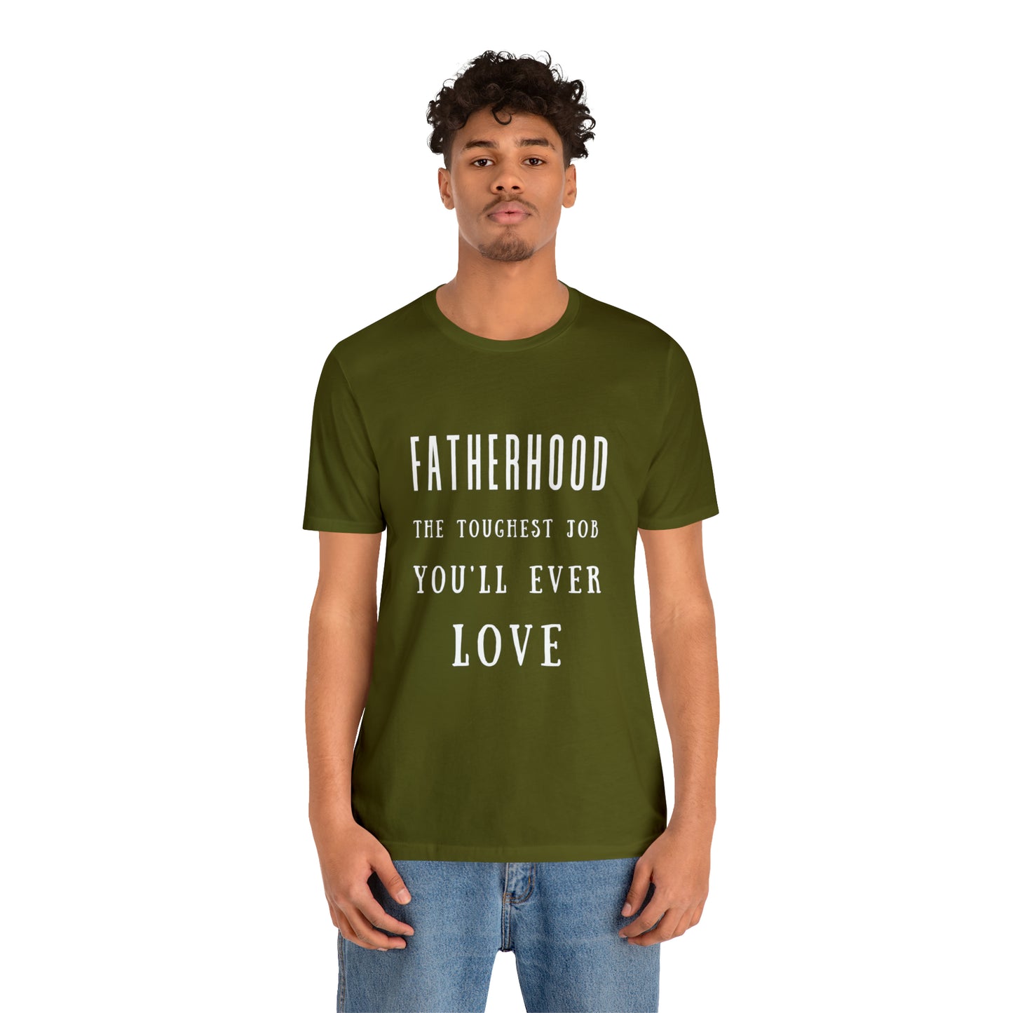 Experience Comfort: Unisex Jersey Short Sleeve Tee - Embrace Fatherhood With Style