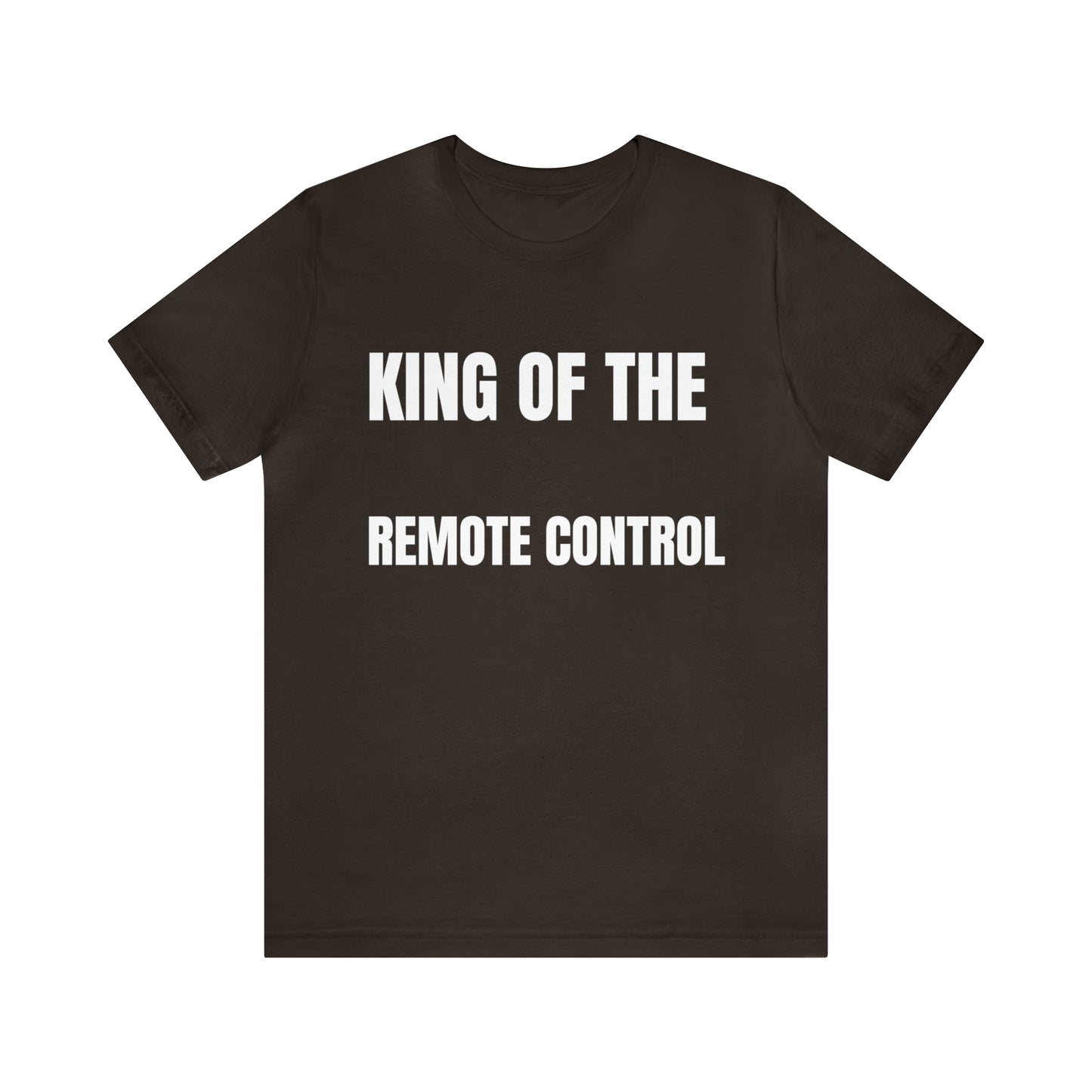 Unisex Jersey Tee: Short Sleeve, King of the Remote Control Design
