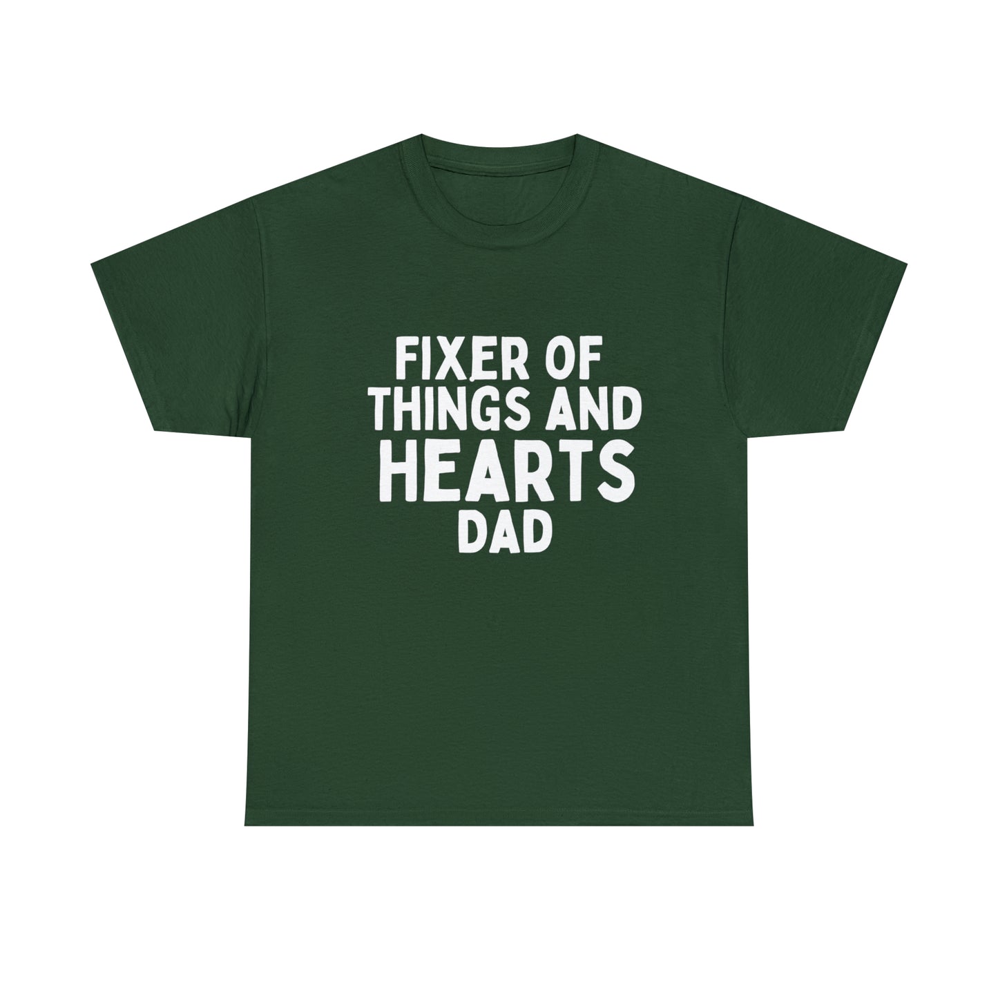 Unisex Jersey Tee: Short Sleeve, "Fixer of Things and Hearts: Dad" Design