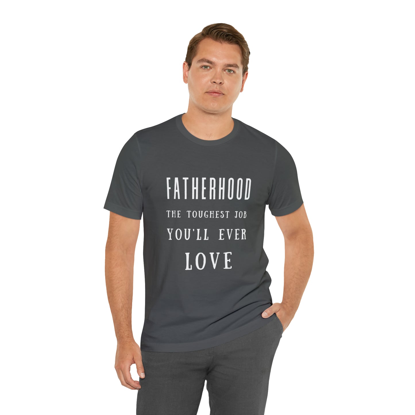 Experience Comfort: Unisex Jersey Short Sleeve Tee - Embrace Fatherhood With Style