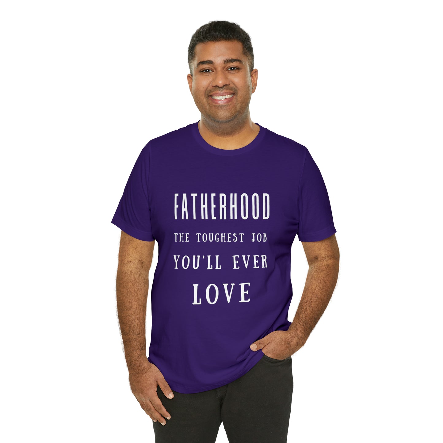 Experience Comfort: Unisex Jersey Short Sleeve Tee - Embrace Fatherhood With Style