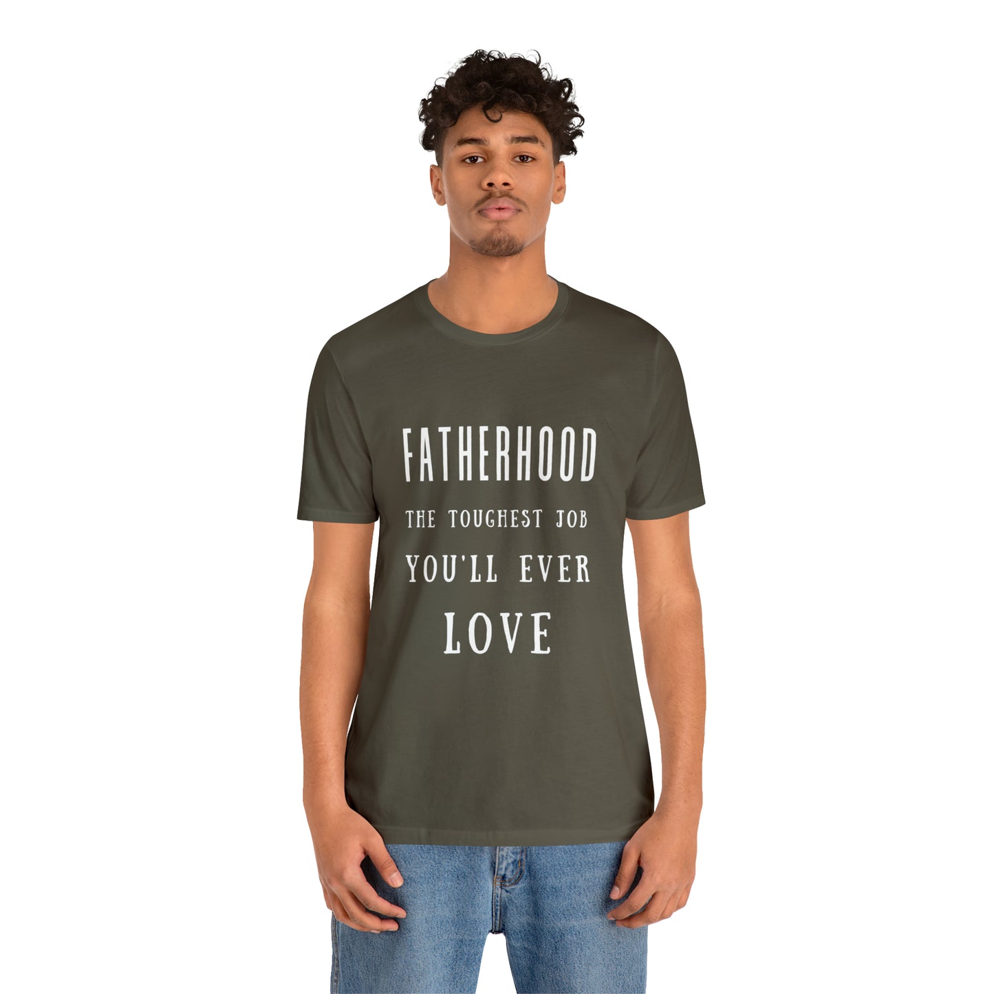 Experience Comfort: Unisex Jersey Short Sleeve Tee - Embrace Fatherhood With Style