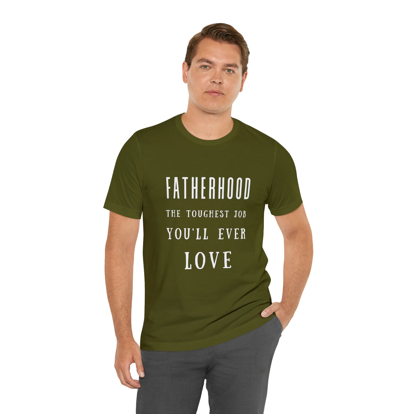Experience Comfort: Unisex Jersey Short Sleeve Tee - Embrace Fatherhood With Style