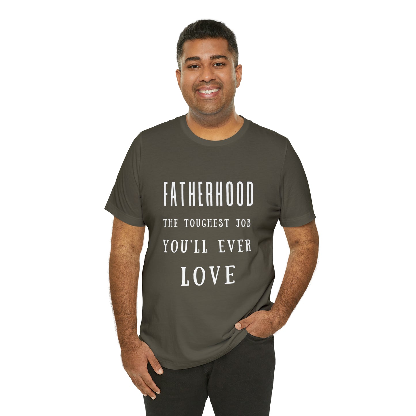 Experience Comfort: Unisex Jersey Short Sleeve Tee - Embrace Fatherhood With Style