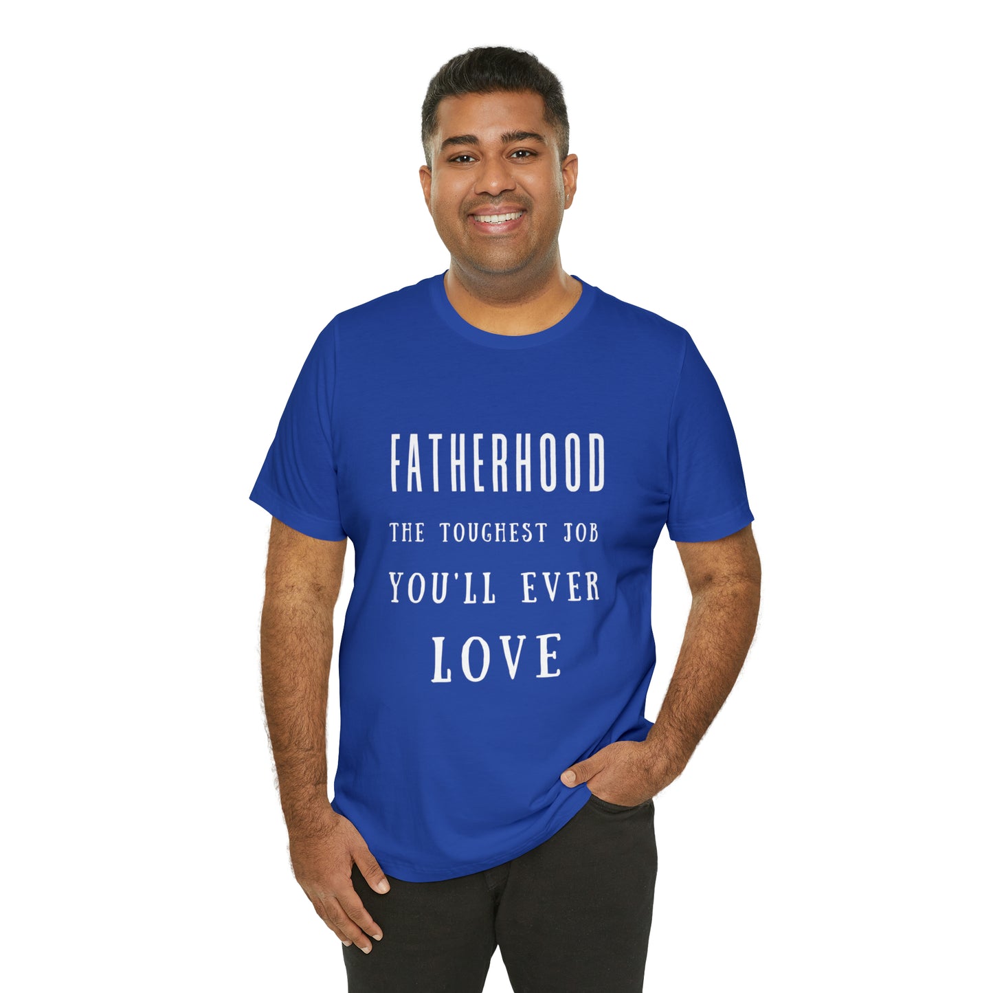 Experience Comfort: Unisex Jersey Short Sleeve Tee - Embrace Fatherhood With Style