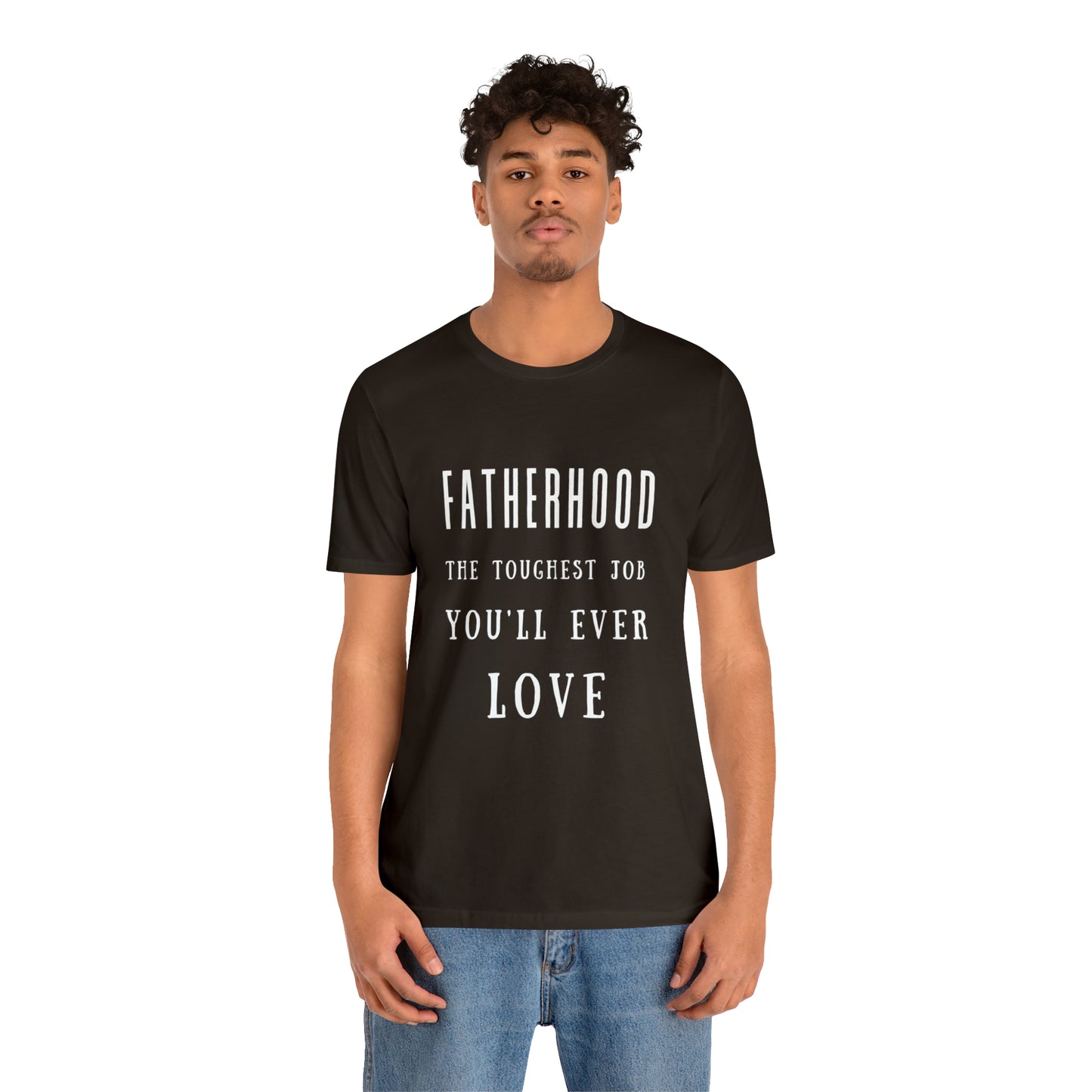 Experience Comfort: Unisex Jersey Short Sleeve Tee - Embrace Fatherhood With Style