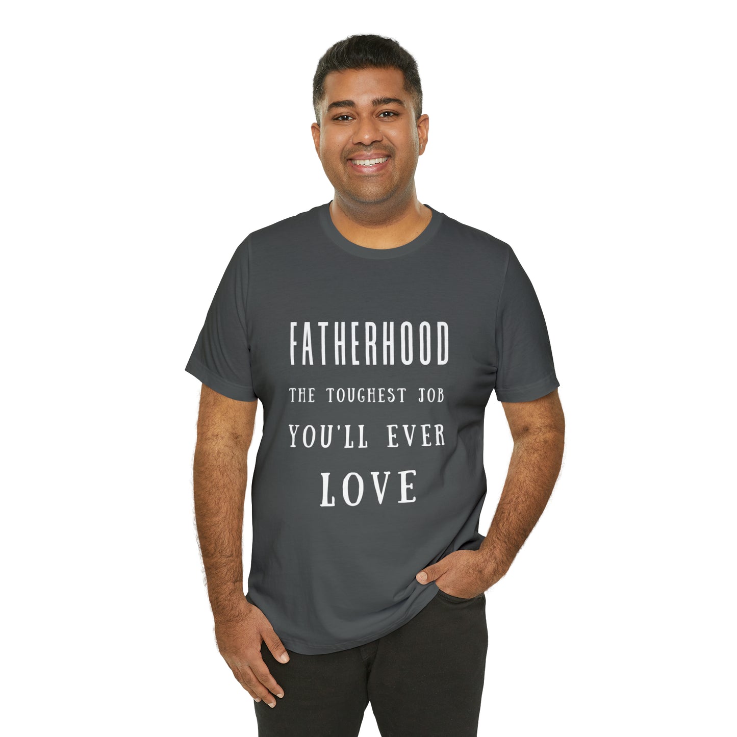 Experience Comfort: Unisex Jersey Short Sleeve Tee - Embrace Fatherhood With Style