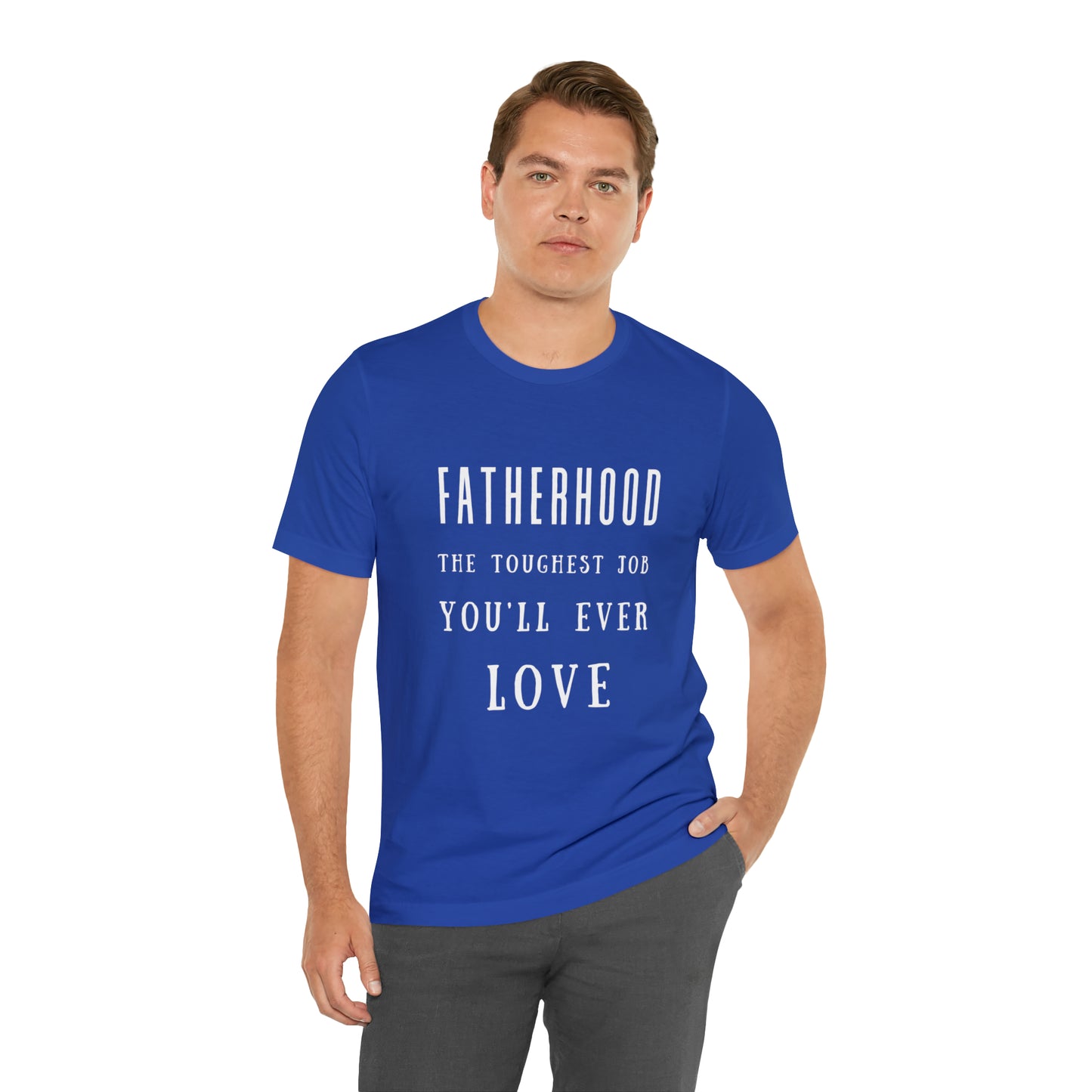 Experience Comfort: Unisex Jersey Short Sleeve Tee - Embrace Fatherhood With Style