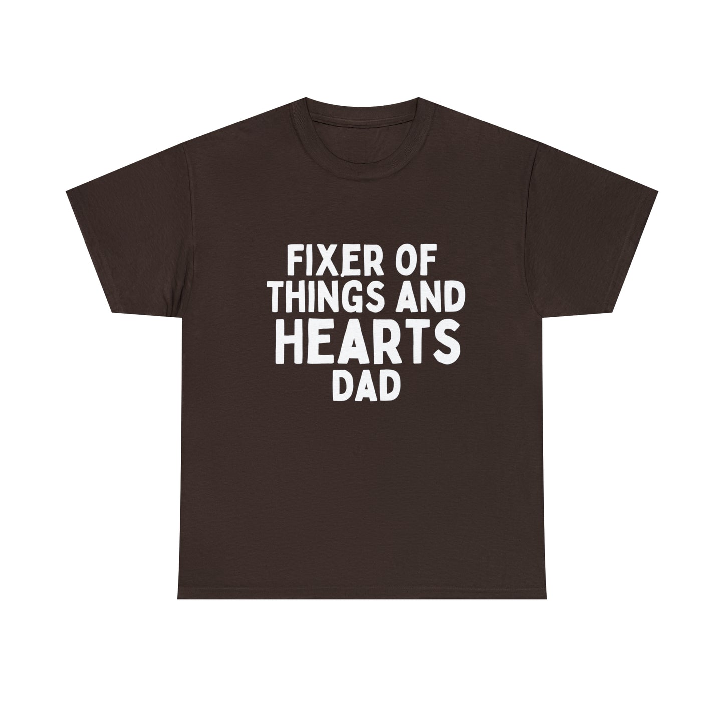 Unisex Jersey Tee: Short Sleeve, "Fixer of Things and Hearts: Dad" Design