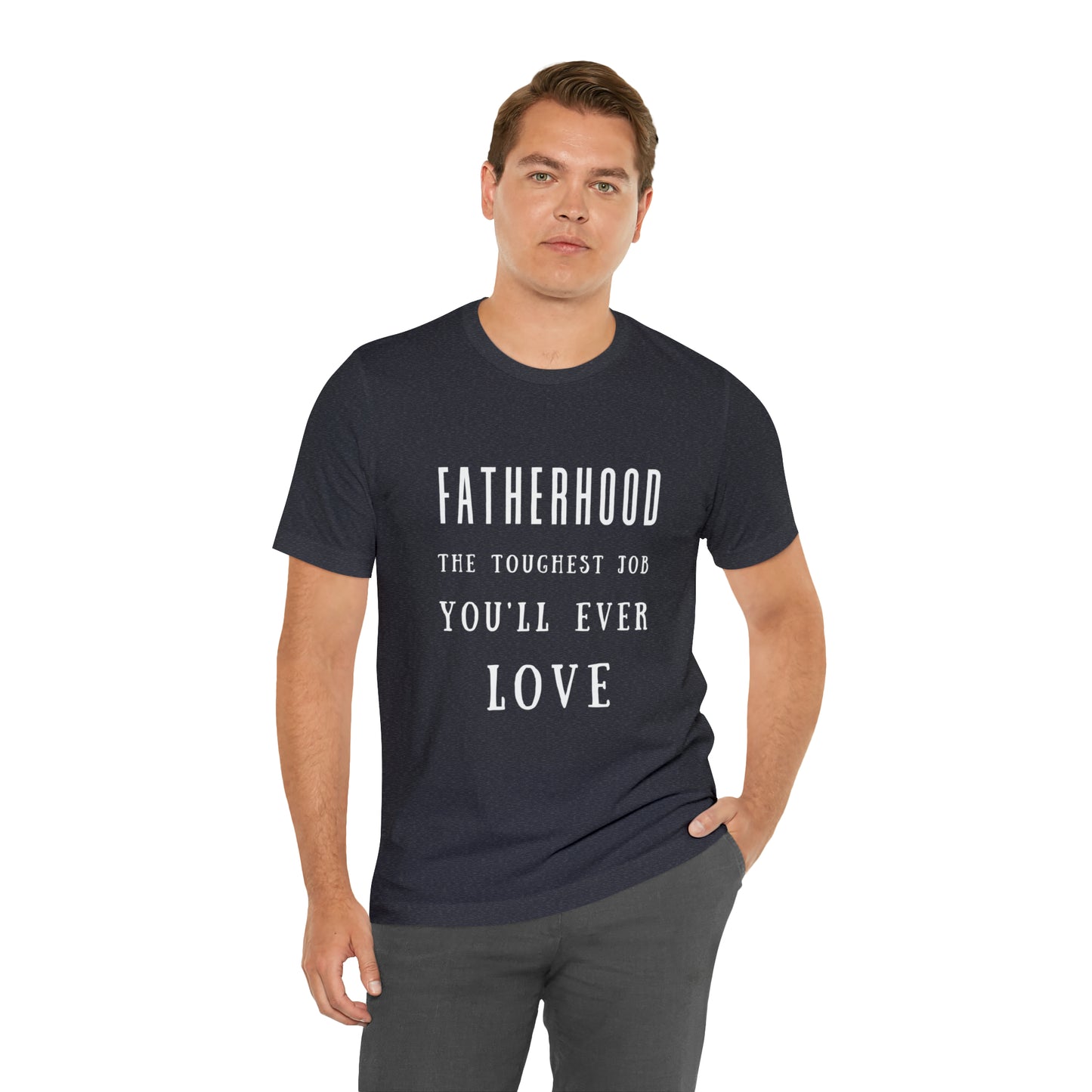 Experience Comfort: Unisex Jersey Short Sleeve Tee - Embrace Fatherhood With Style