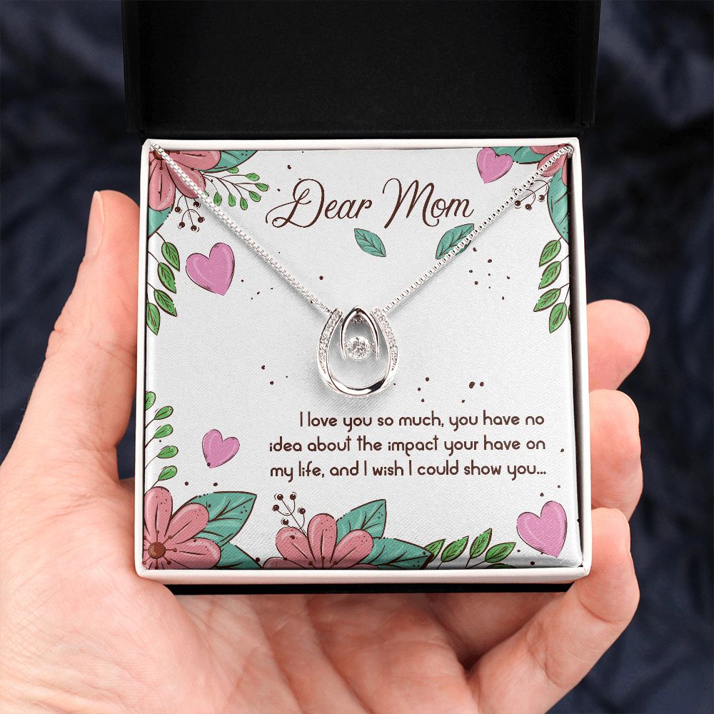Elegant White Gold & Cubic Zirconia Pendant Necklace | A Cherished Gift for Moms | Celebrate Love and Gratitude