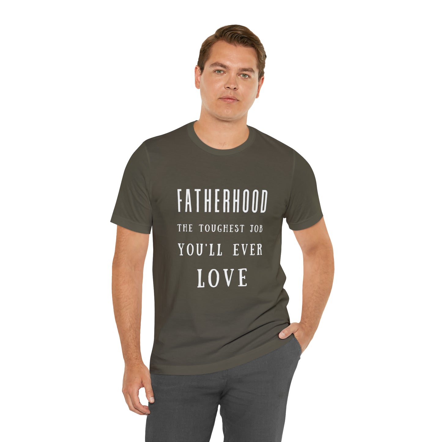 Experience Comfort: Unisex Jersey Short Sleeve Tee - Embrace Fatherhood With Style