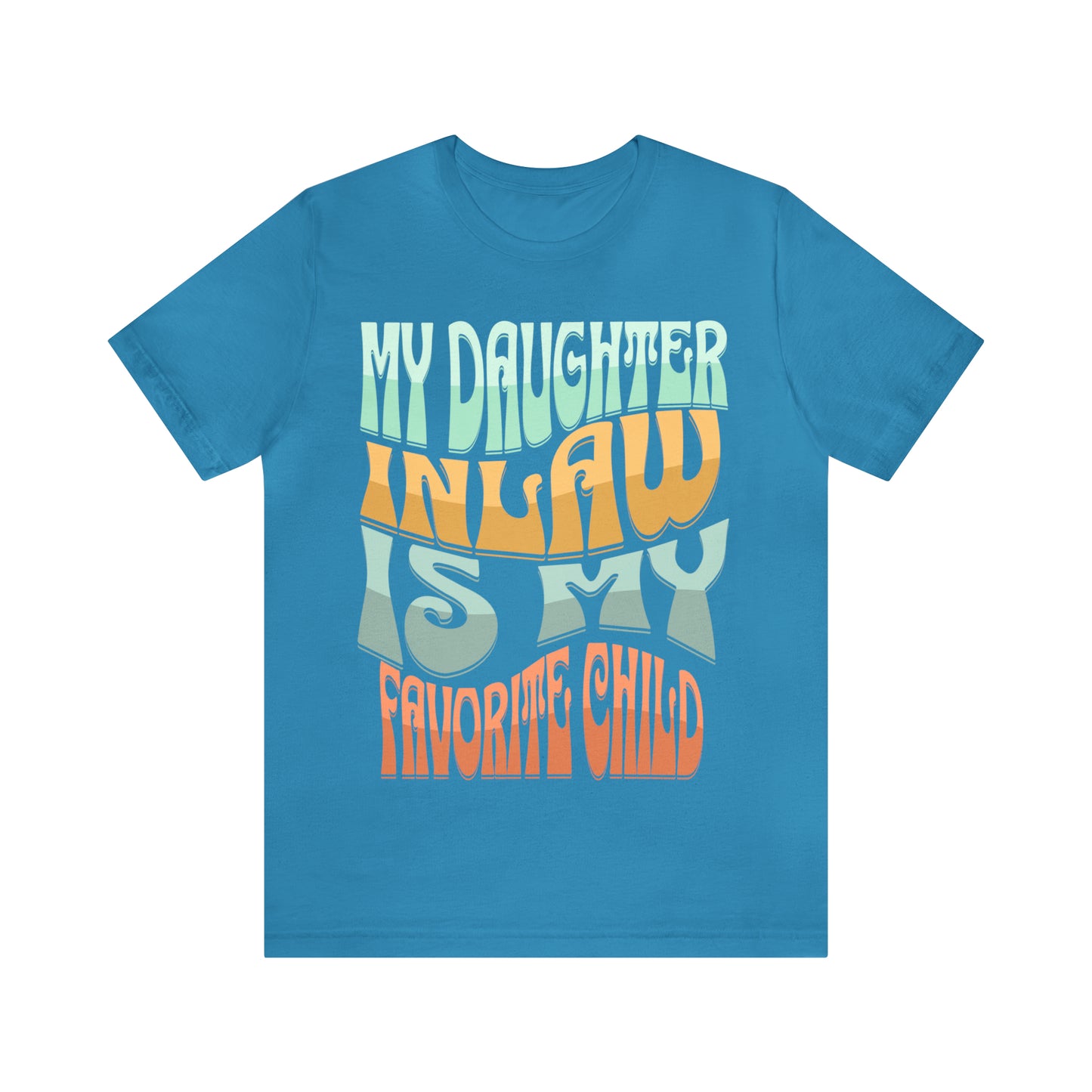 "Unisex 'My Daughter-In-Law Is My Favorite Child' Jersey Tee | Perfect for Parents-in-Law"