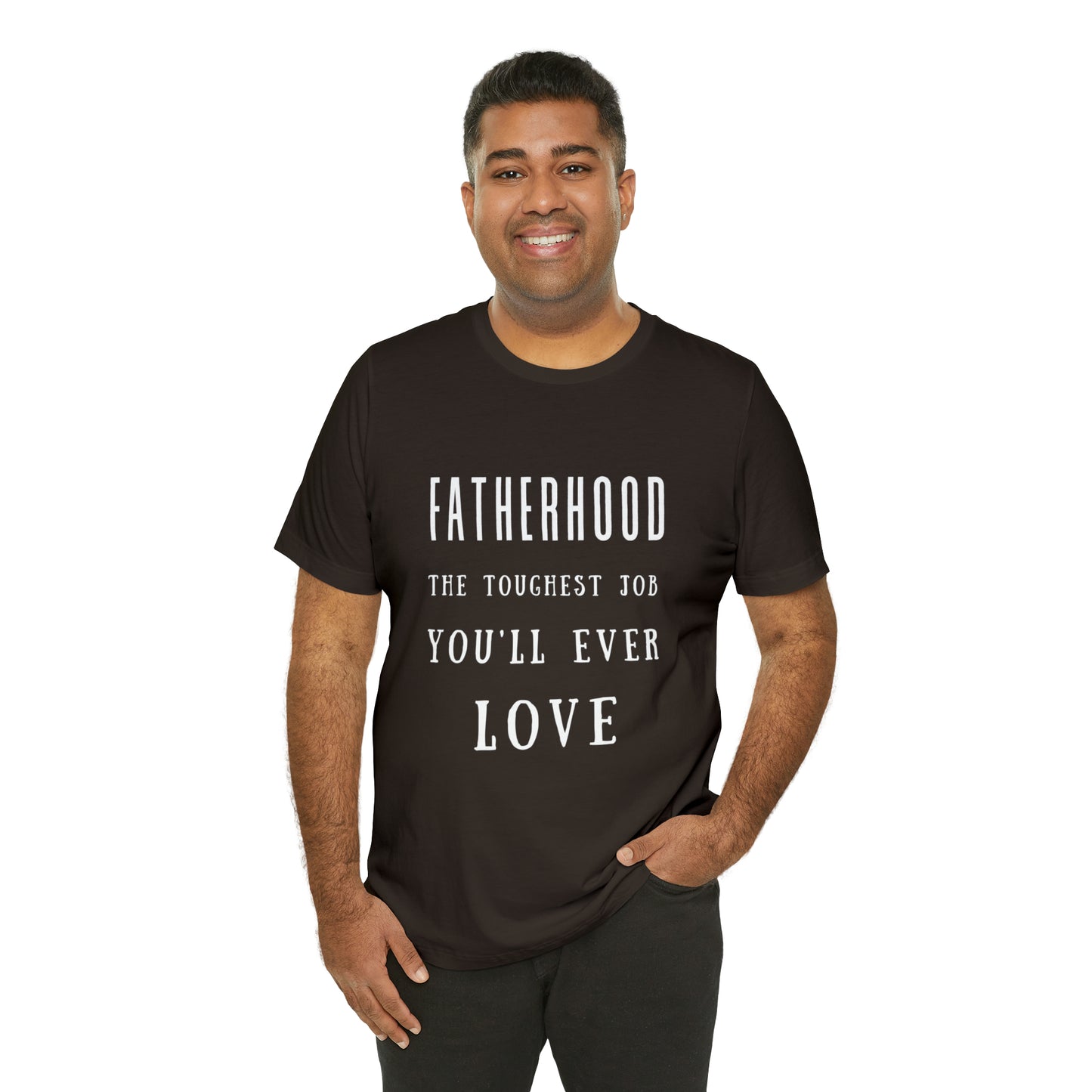 Experience Comfort: Unisex Jersey Short Sleeve Tee - Embrace Fatherhood With Style