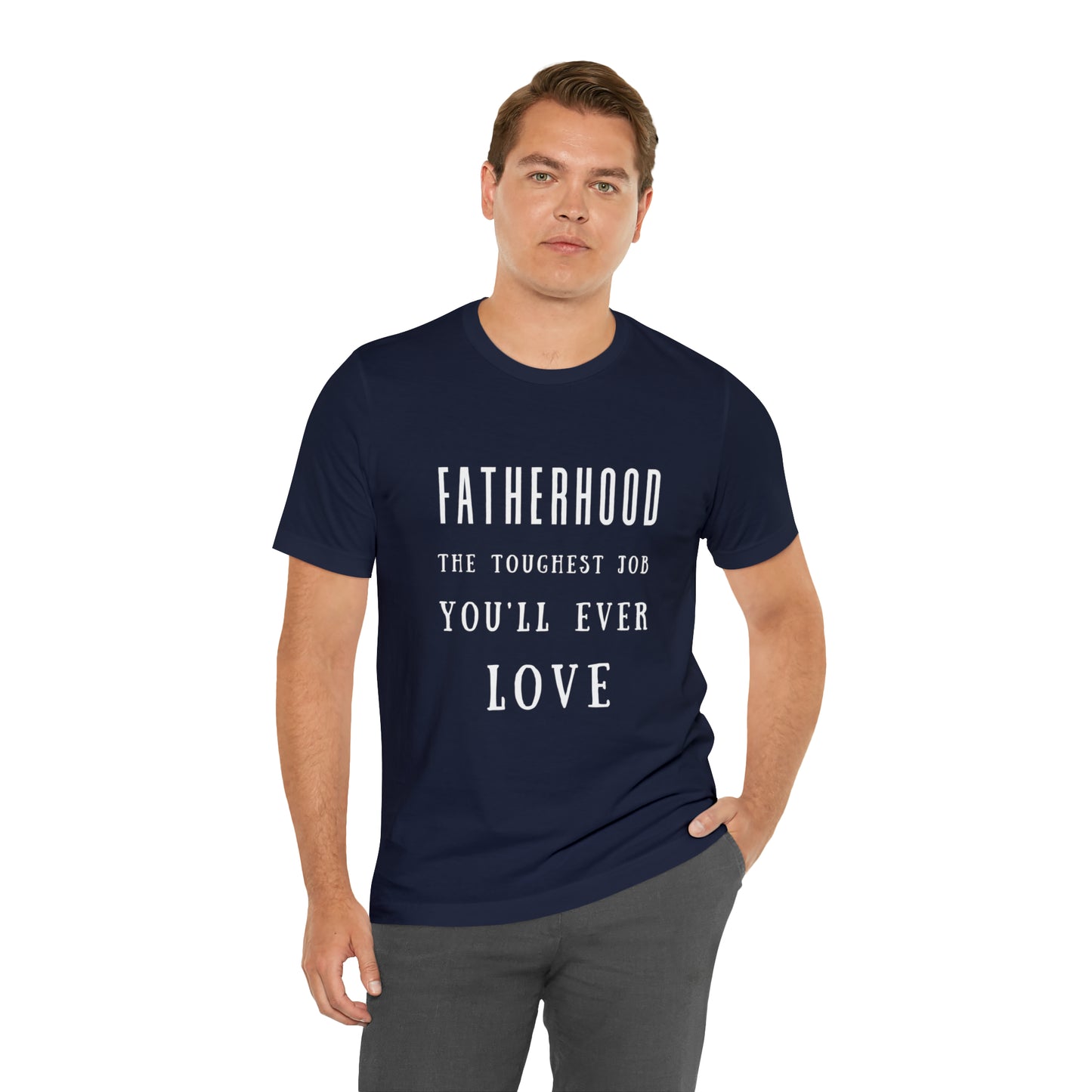 Experience Comfort: Unisex Jersey Short Sleeve Tee - Embrace Fatherhood With Style
