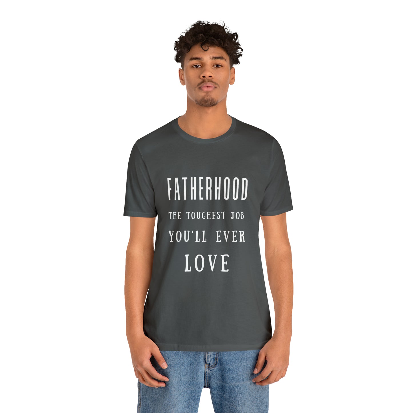 Experience Comfort: Unisex Jersey Short Sleeve Tee - Embrace Fatherhood With Style