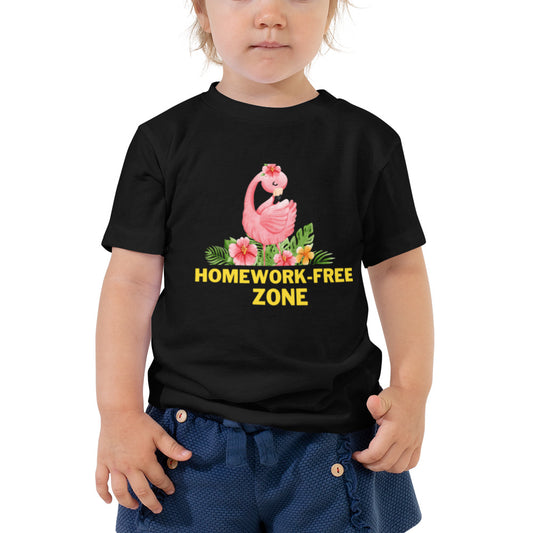 "Homework-Free Zone" - Toddler Short Sleeve Tee | Comfort Meets Style