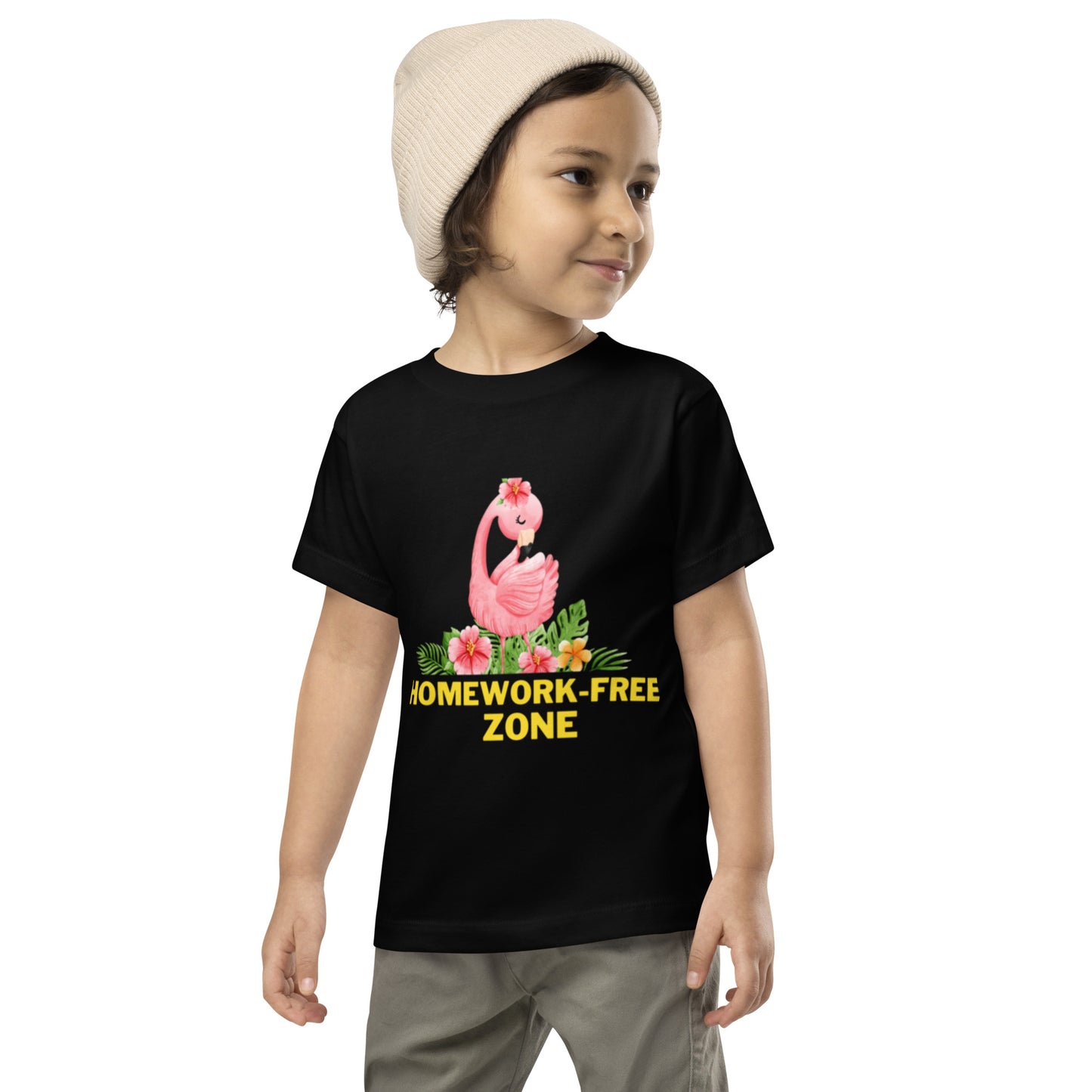 "Homework-Free Zone" - Toddler Short Sleeve Tee | Comfort Meets Style