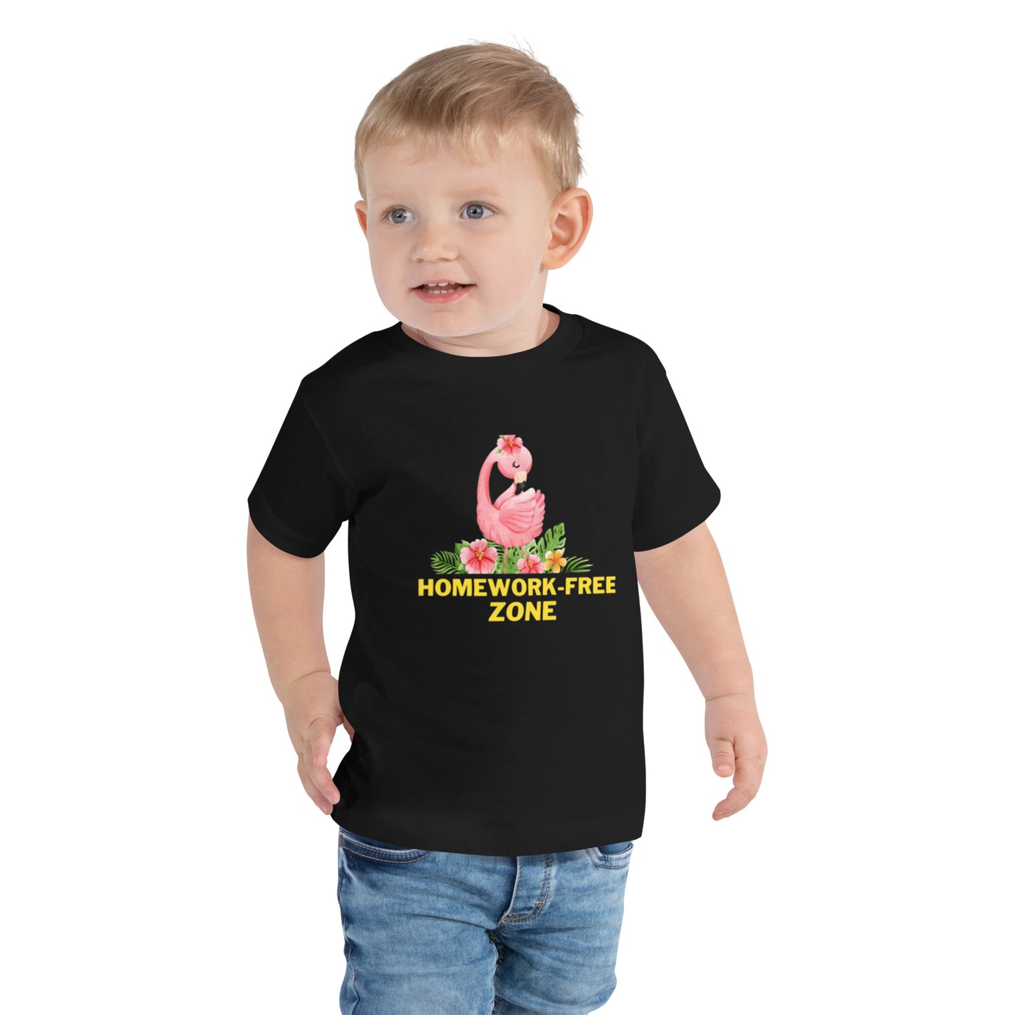 "Homework-Free Zone" - Toddler Short Sleeve Tee | Comfort Meets Style