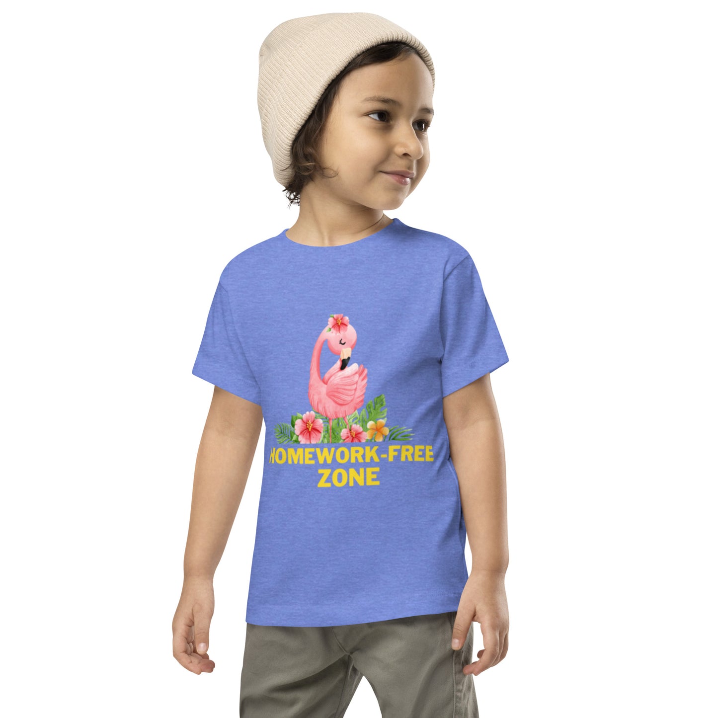 "Homework-Free Zone" - Toddler Short Sleeve Tee | Comfort Meets Style