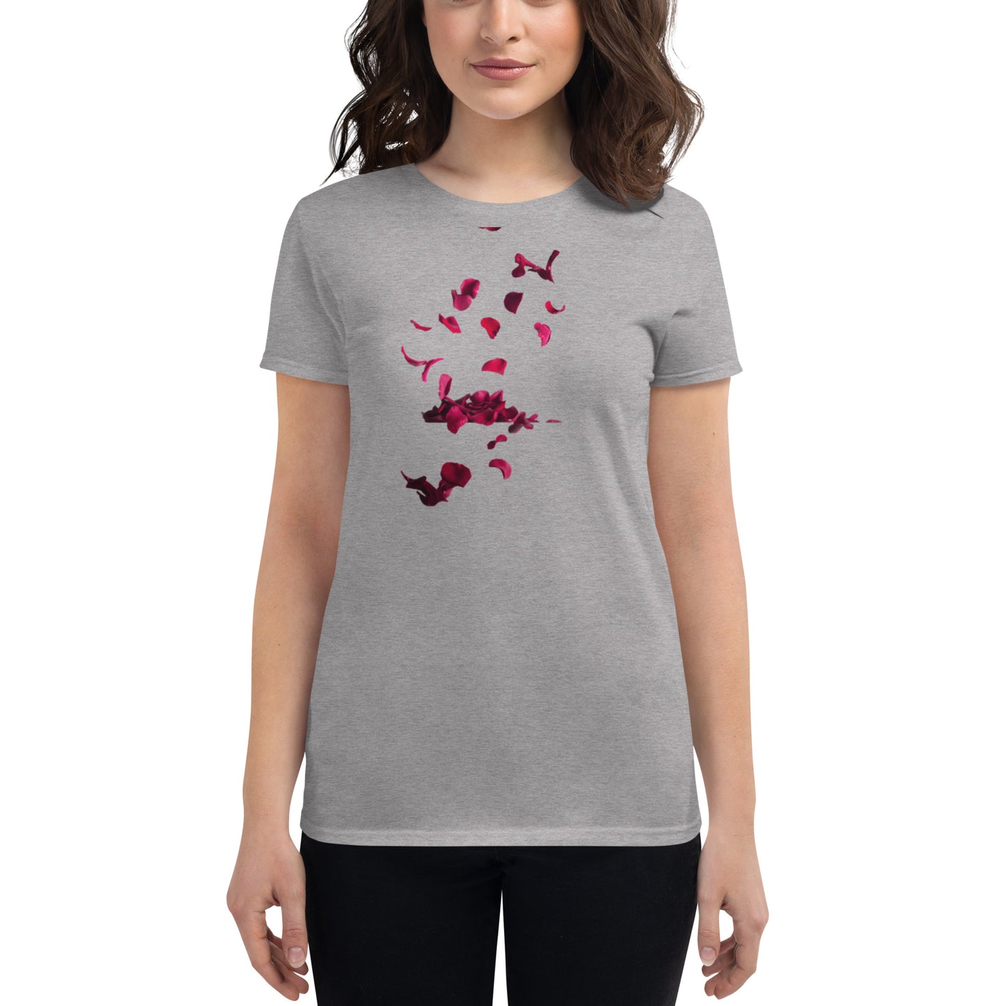 Exquisite Flower-Printed Short Sleeve T-Shirt for Women | Pure Cotton and Blended Varieties