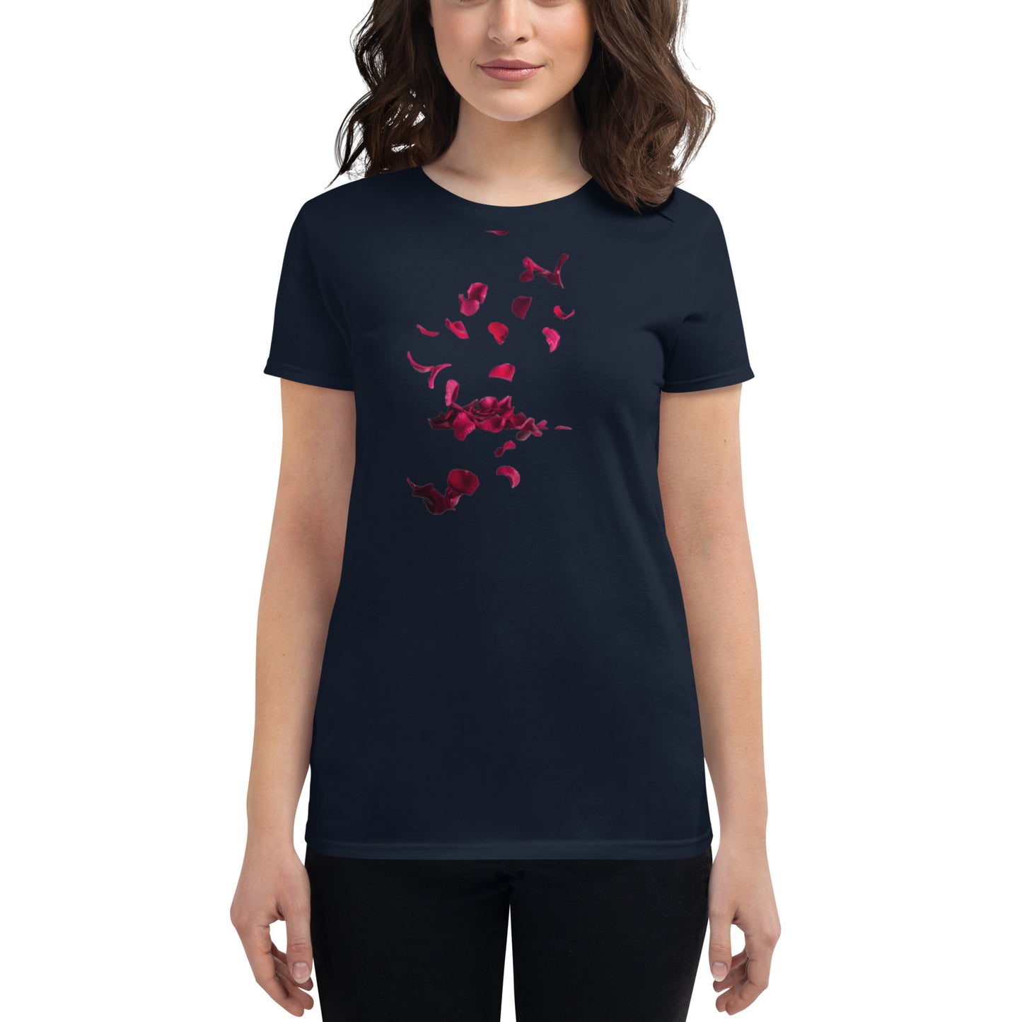 Exquisite Flower-Printed Short Sleeve T-Shirt for Women | Pure Cotton and Blended Varieties