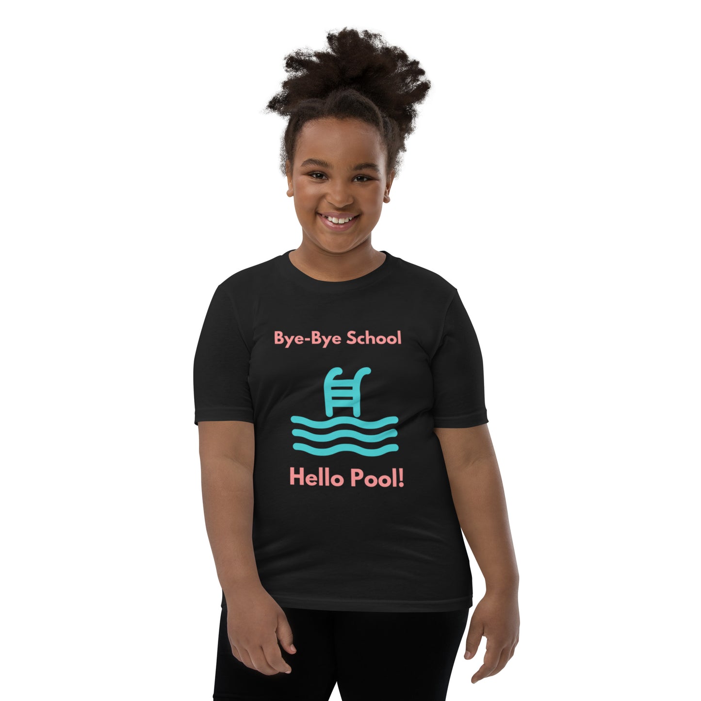 "Hello Pool, Goodbye School!" - Youth Short Sleeve T-Shirt | Comfy and Unique Design